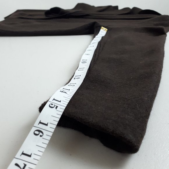 Brown Wool Double Collar Cocoon Cardigan - Picture 8 of 13